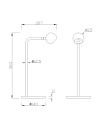 ***OFER/DES*** EYES * SOBREMESA LED PEQUEÑO NEGRO 6W 3000K